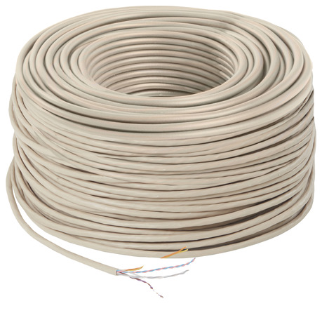 Câble téléphone PTT 298 4 paires ivoire - 100 m - Nexans - Brico Dépôt