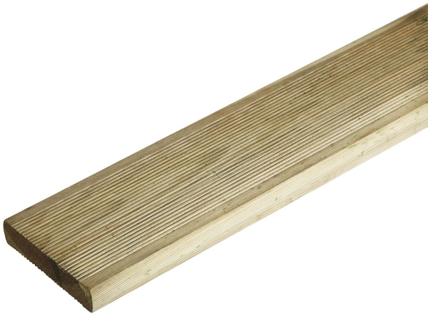 Lame de terrasse "Don" en pin - L. 240 cm x l. 9,5 cm x Ép. 20 mm - Brico Dépôt