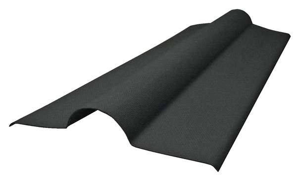 Faîtière pour plaque bitumeuse ondulée - Noir - Brico Dépôt