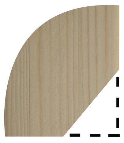 Quart de rond en pin 2,40 M - l. 12 x Ép. 12 mm - Brico Dépôt