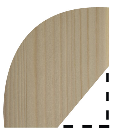 Quart de rond en pin 2,40 M - l. 18 x Ép. 18 mm - Brico Dépôt