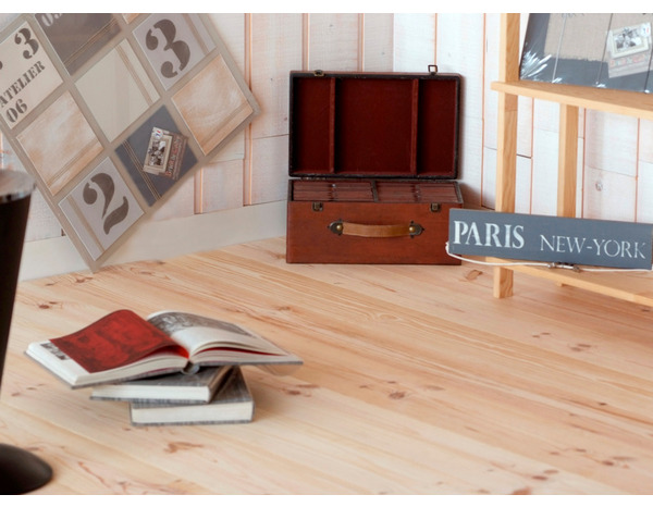 Plancher en pin maritime noueux NF - L. 2 m x l. 18 cm x Ép. 21 mm - Brico Dépôt