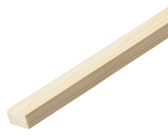 Tasseau en pin L. 2,40 m - section 9 x 19 mm - Brico Dépôt