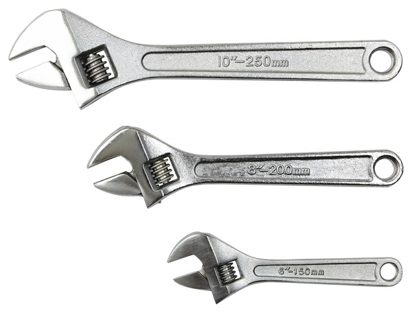 Jeu de 3 clés à molette 6'' 8'' 10'' - GS1010 - Brico Dépôt