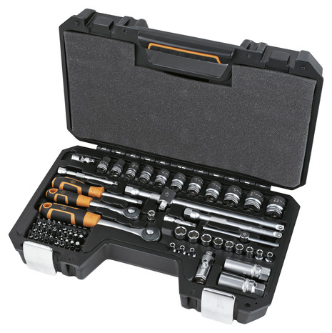 Coffret à douilles 1/4" 3/8" – 67 pièces - MAGNUSSON - Brico Dépôt