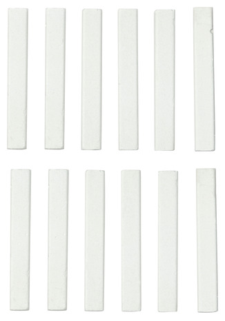 Lot de 12 craies blanches en pierre/béton - Brico Dépôt