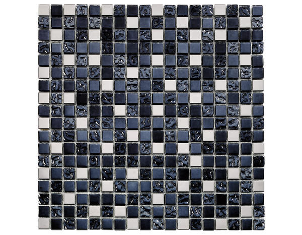 Mosaïque "Milaino" noir - l. 30 x L. 30 cm - Colours - Brico Dépôt