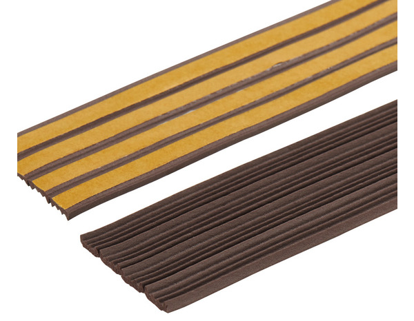 Joint multi-usage profil E adhésif marron - L. 24 m x l. 4 mm - Diall - Brico Dépôt