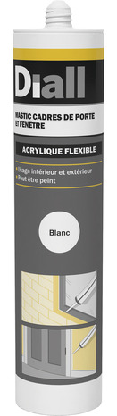Mastic de scellement - Blanc 300 ml - Diall - Brico Dépôt
