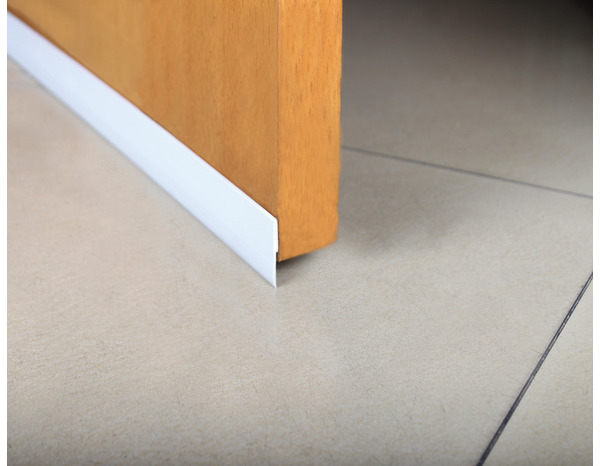 Bas de porte en PVC blanc adhésif - L. 95 cm x Ép. 10 mm - Diall - Brico Dépôt