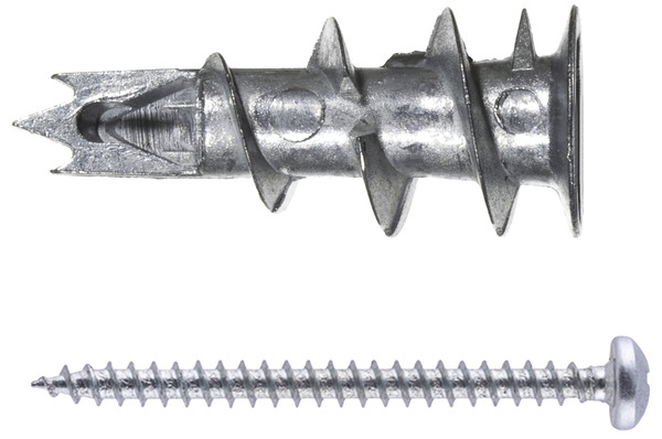 6 chevilles metal autoforeuses + vis - Fischer - Brico Dépôt