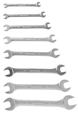 Jeu de 8 clés plates tête désaxée MT144 - MAGNUSSON - Brico Dépôt