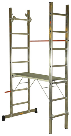 Echafaudage multifonction aluminium 5 en 1 charge maxi 150 kg - H. 3,10 m - Escalux - Brico Dépôt