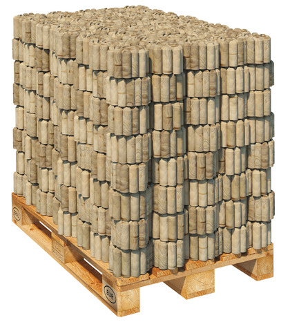 Bordure bois demi-rondin - L. 180 x h. 15 x Ép. 3 cm - Marque BLOOMA - Brico Dépôt