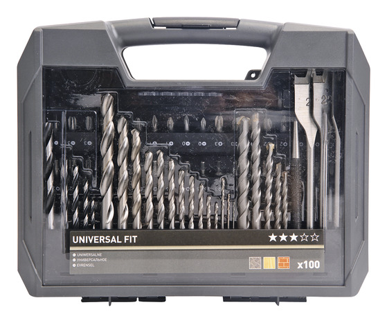 Coffret assortiment forets et embouts perçage vissage - 100 pièces - Brico Dépôt