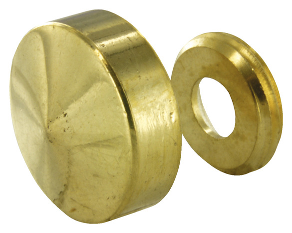 4 caches-vis coniques de marbrier en laiton Ø 16 mm - Handix - Brico Dépôt