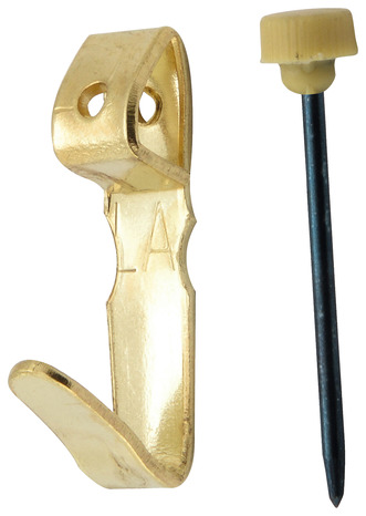 10 crochets N°1 avec aiguilles pour tableaux et cadres H. 2,5 x P. 1 x l. 0,6 cm - Le Crochet Français - Brico Dépôt