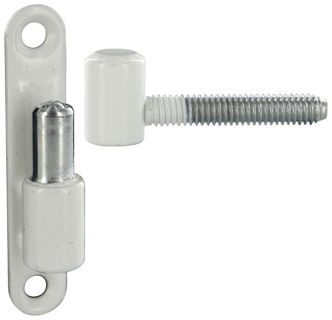 Fiche à visser à platine en acier époxy blanc Ø 15 mm - Brico Dépôt