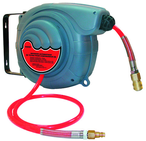Enrouleur tuyau pneumatique - tuyau 9 mètres - Brico Dépôt
