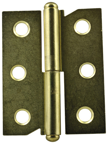 2 paumelles en acier laitonné pour meuble droite 50x40 mm - Handix - Brico Dépôt