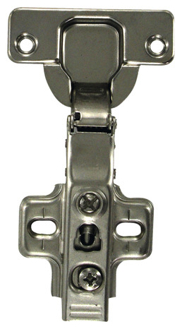 2 charnières invisibles clipsables acier nickelé pour meubles et caissons - Handix - Brico Dépôt