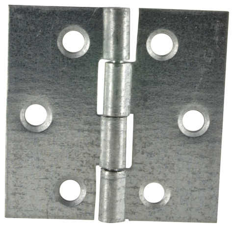 2 charnières carrées simple feuille en acier zingué - 40 x 40 x 0,9 mm - Handix - Brico Dépôt