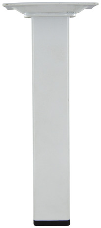 Pied carré en acier blanc H. 150 mm - Handix - Brico Dépôt