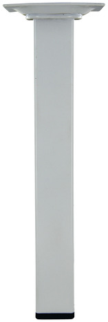 Pied carré en acier blanc pour lit, meuble, table basse H. 250 mm - Handix - Brico Dépôt