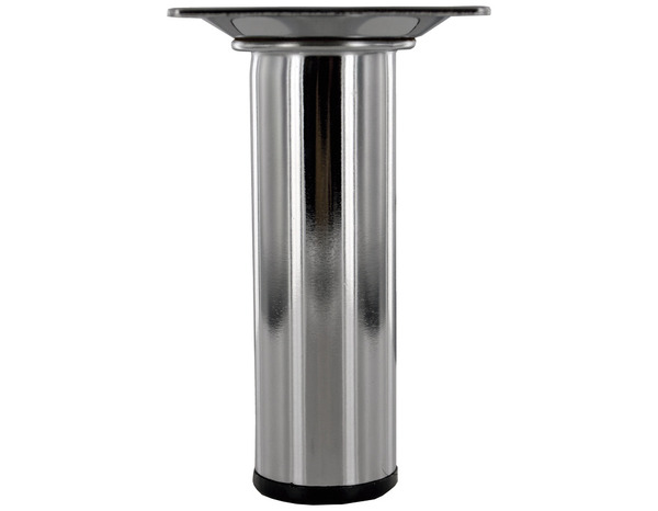 Pied rond en acier chromé Ø 30 mm H. 100 mm - Handix - Brico Dépôt