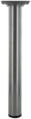 Pied pour table basse, lit, meuble gris alu Ø 30 mm H.250 mm - Handix - Brico Dépôt
