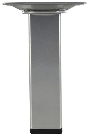 Pied carré en acier gris alu 25x25 mm H. 100 mm - Handix - Brico Dépôt