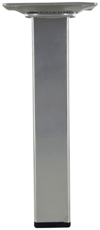 Pied carré en acier gris alu 25x25 mm H. 150 mm - Handix - Brico Dépôt