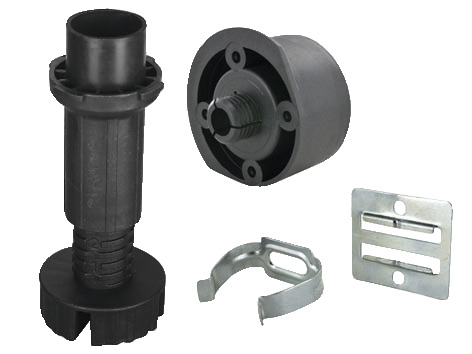 Pied de caisson de cuisine H. 140-220mm D. 30 mm - Handix - Brico Dépôt