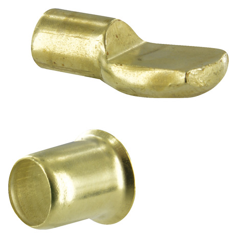 12 taquets pour étagère en acier laitonné Ø 7 mm - Brico Dépôt