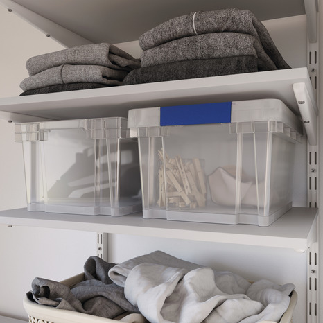 Bac de rangement gris 15 L "Xago"  - Form - Brico Dépôt