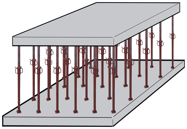 Étai de maçon en acier H. 2,90 m max - Altrad - Brico Dépôt