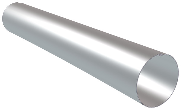 Tube de descente en zinc L. 2 m Ø 80 mm - Brico Dépôt