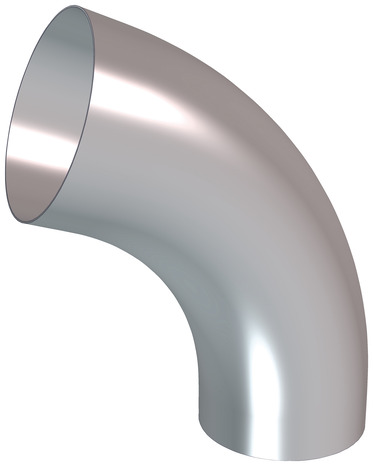 Coude cintré en zinc Ø 80 mm Ép. 0,65 mm. - Brico Dépôt