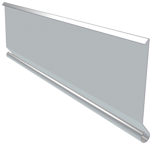 Bande de rive à biseau en zinc L. 2 m - Brico Dépôt