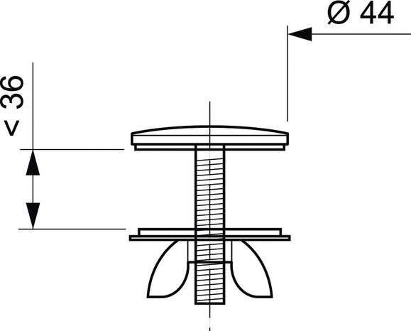 Cache-trou en laiton chromé Ø 40 mm - Wirquin - Brico Dépôt