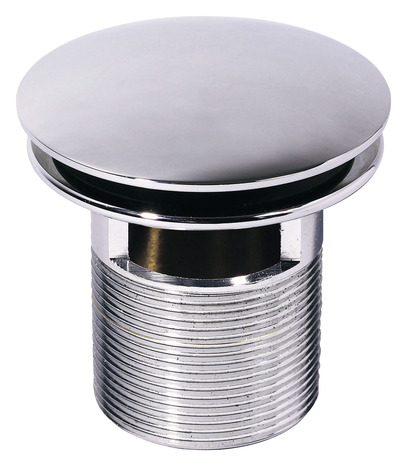 Bonde quick clac en laiton chromé et trop plein ø 75 mm - Wirquin - Brico Dépôt