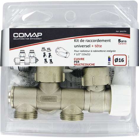 Kit universel de raccordement sans tête thermostatique - Comap - Brico Dépôt