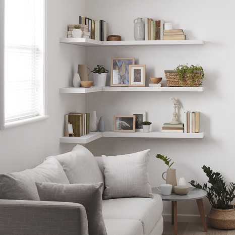 Tablette blanche Ép.38mm L. 30 cm - GoodHome - Brico Dépôt