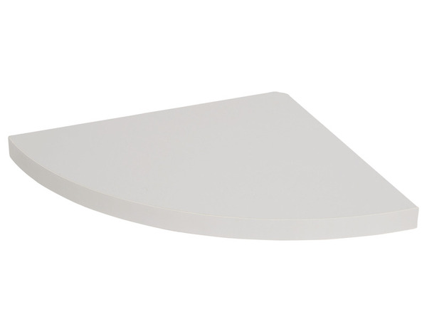 Tablette d'angle argent L. 25 x p. 25 cm - Ép. 18 mm - GoodHome - Brico Dépôt