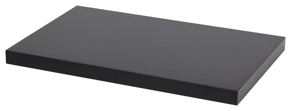 Tablette noire l. 30 x p. 19 cm - ép. 18 mm - GoodHome - Brico Dépôt