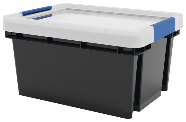 Bac de rangement gris 15 L "Xago"  - Form - Brico Dépôt