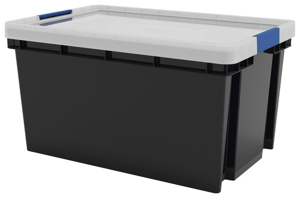 Bac de rangement gris 51 L "Xago" - Form - Brico Dépôt