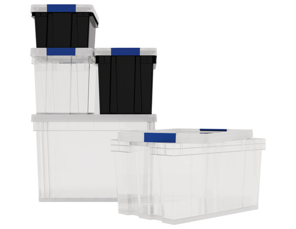 Bac de rangement transparent 68 L "Xago" - Form - Brico Dépôt