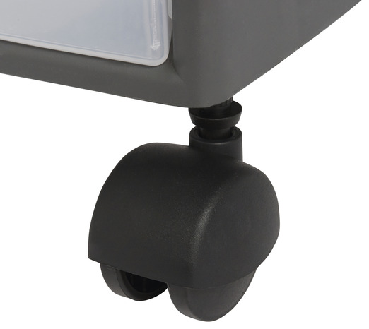 Tour de rangement grise 3 tiroirs à roulettes "Kontor" - Form - Brico Dépôt