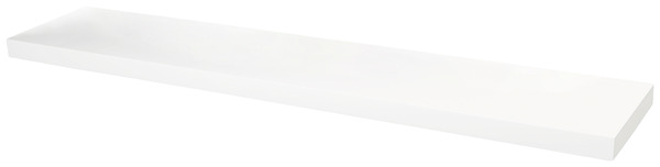 Tablette blanche L. 118 cm x p. 23,5 cm - Ép. 38 mm - GoodHome - Brico Dépôt